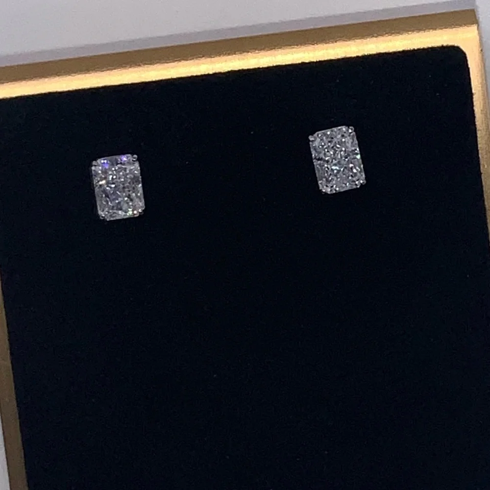 1.5ct Radiant Studs - Picture 12 of 14